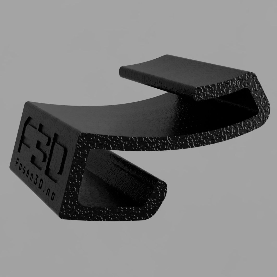 Solbrilleholder for Tesla Model X - Sett med 2stk